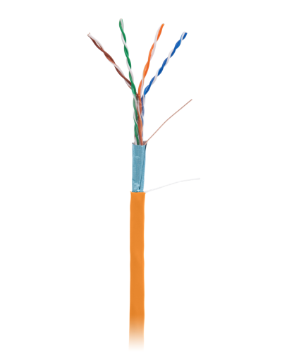 F/UTP 4pair, Cat5e, In, LSZH (EC-UF004-5E-LSZH-OR). Кабель «витая пара» (LAN) для структурированных систем связи. NETLAN в Кургане