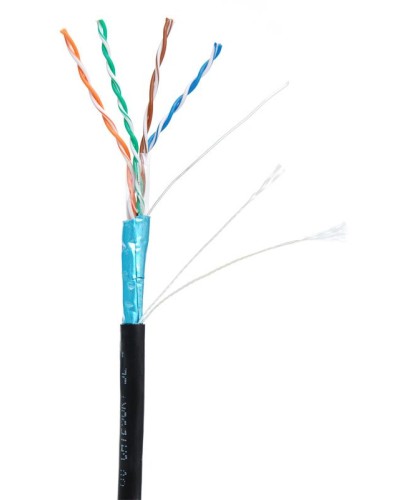 F/UTP 4pair, Cat5e, Out, PE (EC-UF004-5E-PE-BK-1). Кабель «витая пара» (LAN) для структурированных систем связи. NETLAN в Кургане