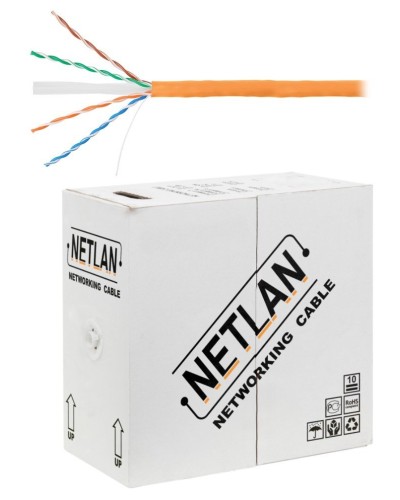 U/UTP 4pair, Cat6, Solid, In, LSZH (EC-UU004-6-LSZH-OR). Кабель «витая пара» (LAN) для структурированных систем связи. NETLAN в Кургане