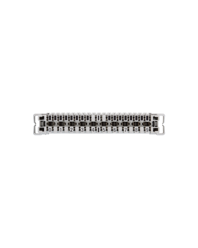 NMC-PL10-CU-10 (10 шт). Плинт неразмыкаемый, (0...9), крепление под кронштейн и круглые направляющие. NIKOMAX в Кургане