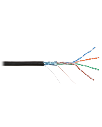 F/UTP 4pair, Cat5e, Solid, Out, PVC (NMC 2200B-BK). Кабель «витая пара» (LAN) для структурированных систем связи. NIKOMAX в Кургане
