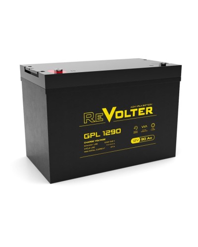 Revolter GPL 1290. Аккумулятор автомобильный герметичный свинцово-кислотный. Revolter в Кургане