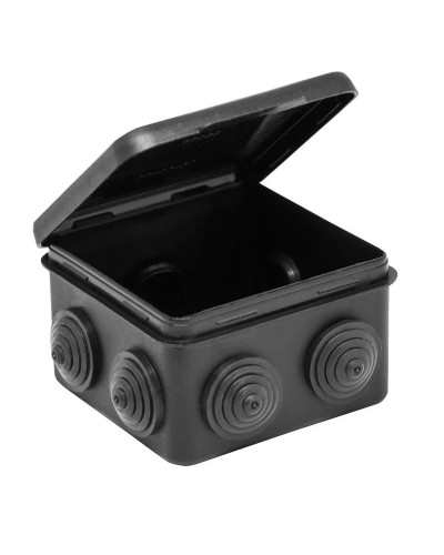 Коробка TYCO ОП 80х80х50мм откидная крышка УХЛ1 IP54 черный (67040МЧ). Коробка распределительная. RuVinil в Кургане