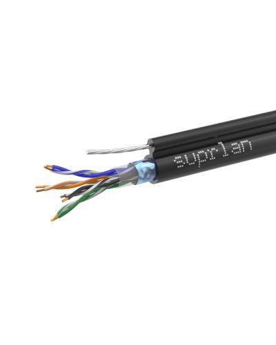 FTP Cat.5e 4x2xAWG24 Cu PE Outdoor T-FG8 (трос) Median (01-1035-1). Кабель «витая пара» (LAN) для структурированных систем связи. SUPRLAN в Кургане