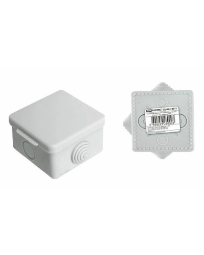 Коробка ОП 65х65х50мм, крышка,  IP54, 4вх. (SQ1401-0111). Распаячная коробка. TDM ЕLECTRIC в Кургане