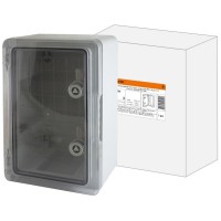 ЩМП-0-3, прозрачная крышка ABS, IP65, 400x300x170. Бокс пластиковый антивандальный. TDM ЕLECTRIC