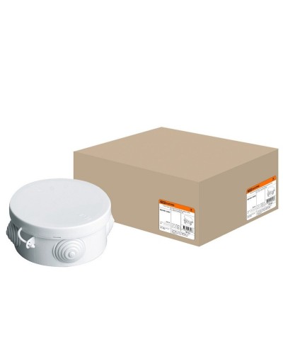 Коробка ОП D85х40мм, крышка, IP54, 4вх. (SQ1401-0502). Распаячная коробка. TDM ЕLECTRIC в Кургане