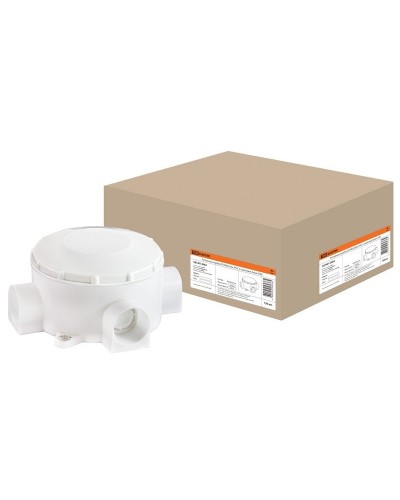 Распаячная коробка ОП D80х35мм, IP42, 3-х рожковая, белая TDM (SQ1401-4004). Распаячная коробка ОП. TDM ЕLECTRIC в Кургане