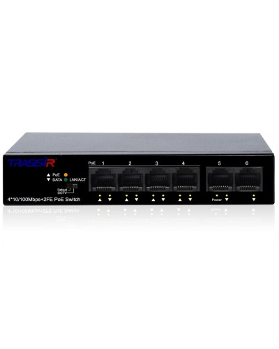 TR-NS1106-60-4POE. Коммутатор с PoE. Trassir в Кургане