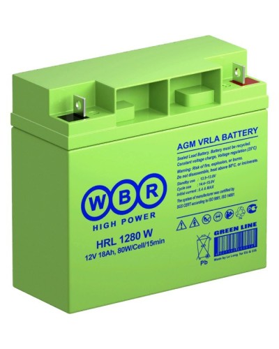 WBR HRL1280W. Аккумулятор герметичный свинцово-кислотный. WBR в Кургане