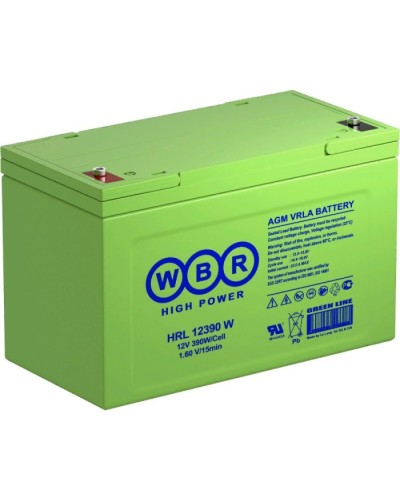 WBR HRL12390W. Аккумулятор герметичный свинцово-кислотный. WBR в Кургане