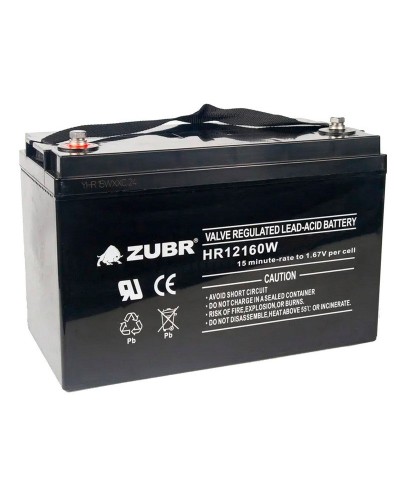 ZUBR HR 12160W (12V, 45Ah). Аккумулятор герметичный свинцово-кислотный. ZUBR в Кургане