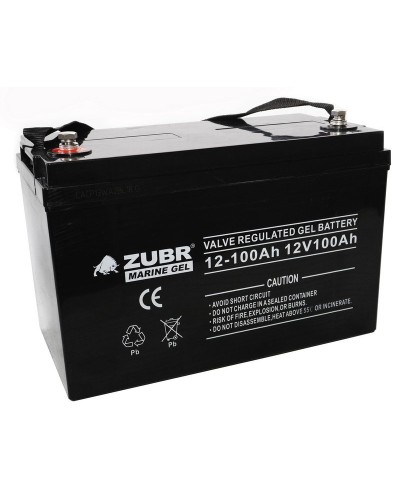 ZUBR MARINE GEL NPG 12-100 (12V, 100Ah). Аккумулятор герметичный свинцово-кислотный. ZUBR в Кургане