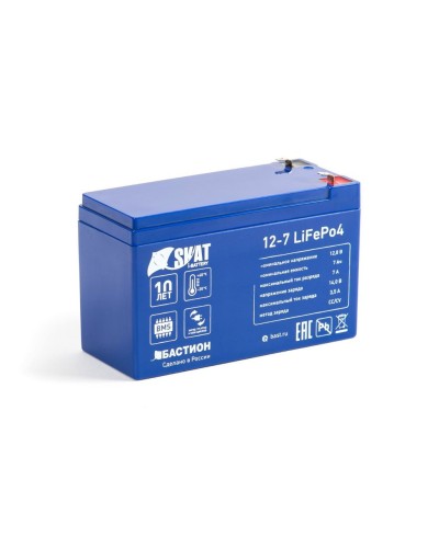 Skat i-Battery 12-7 LiFePo4 (645). Li-Ion аккумулятор. Бастион в Кургане
