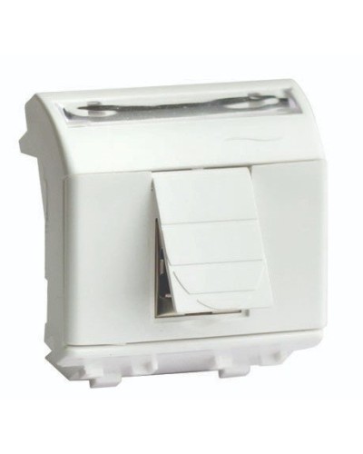 Розетка RJ-45 Brava 2 модуля слоновая кость (75450S): Розетка компьютерная с двумя разъёмами в Кургане