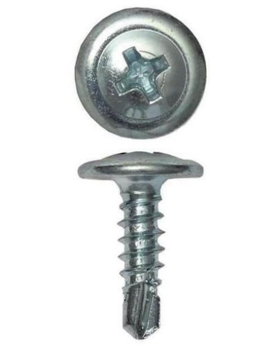 Саморез с пресс-шайбой 4.2х51 со сверлом (100 шт) (CM274051). Саморез с пресс-шайбой. ДКС в Кургане