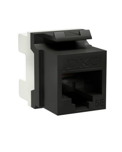 Модуль Keystone RJ45 CAT5E, 180 градусов, черный (RNK5EU180BK): Модуль неэкранированный в Кургане