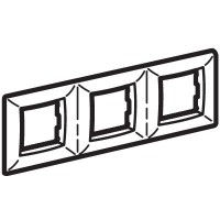 Рамка на 2+2+2 модуля (трехместная), слон. кость (75013O): Рамка трехместная, Brava