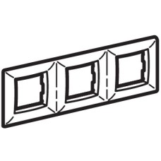 Рамка на 2+2+2 модуля (трехместная), слон. кость (75013O): Рамка трехместная, Brava