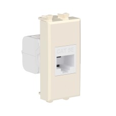 Розетка RJ-45, кат.5E, Avanti, 1 модуль, ванильная дымка (4405661): Розетка компьютерная модульная