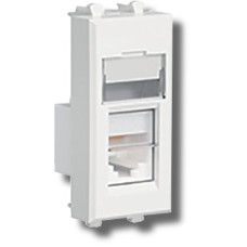 Розетка RJ-45 Avanti 1 модуль ванильная дымка (4405461): Розетка компьютерная