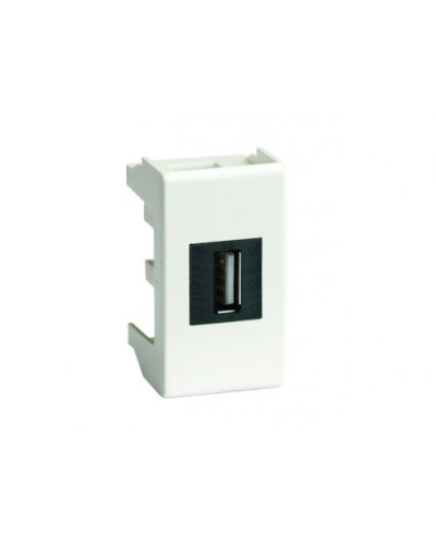 Розетка USB 2.0 Brava 1 модуль белая (76200B): Розетка USB в Кургане