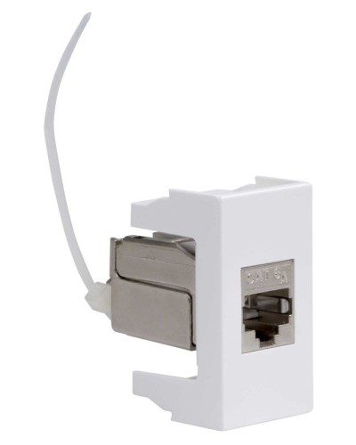 Розетка RJ-45 Viva 1 модуль кат.6A белая (45078). Розетка компьютерная экранированная с одним разъёмом. ДКС в Кургане