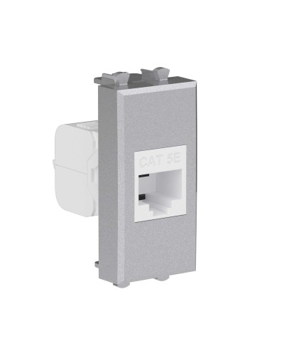 Розетка RJ-45, кат.5E, Avanti, 1 модуль, закаленная сталь (4404661): Розетка компьютерная модульная в Кургане