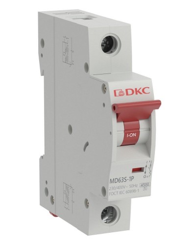 YON max MD63S 1P 20А 4,5кА C (MD63S-1PC20). Автоматический выключатель. ДКС в Кургане
