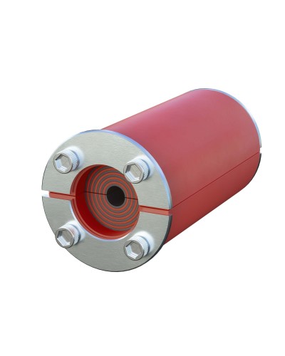 Проходка круглая, нержавеющая, D300х70 мм для кабелей D140-240 мм (DXF311B): Проходка круглая, нержавеющая в Кургане