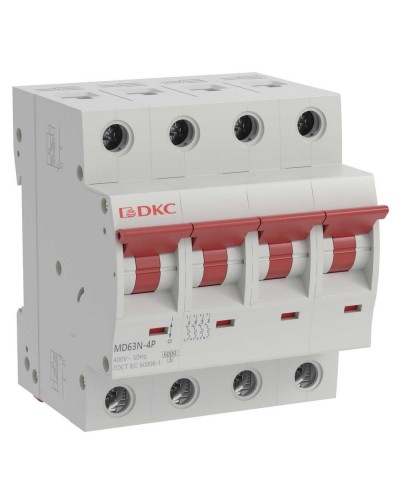 YON max MD63N 4P 25А 6кА C (MD63N-4PC25). Автоматический выключатель. ДКС в Кургане