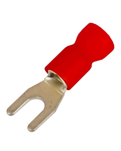Наконечник вилочный НВИ 0,25-1,5 М3,5 (D3,7мм) (100 шт) (2A135P-EE-PVC). Наконечник вилочный с изолированным фланцем ПВХ. ДКС в Кургане