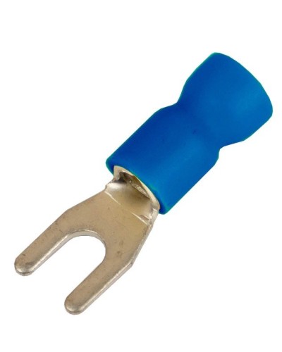 Наконечник вилочный НВИ 1,5-2,5 М5 (D5,3мм) (100 шт) (2B15P-EE-PVC). Наконечник вилочный с изолированным фланцем ПВХ. ДКС в Кургане
