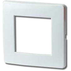 Рамка на 2 модуля (одноместная), белая (75010W): Рамка одноместная, Brava