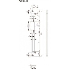 FLH24-94. Запорная планка длинная. dormakaba