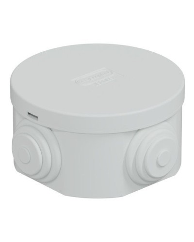 Коробка JBR065 D=65х35, 4 вых., IP44, серая (44004). Коробка монтажная. Экопласт в Кургане