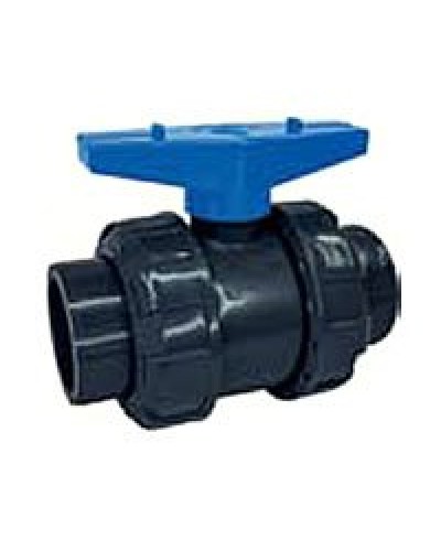 Ecoplast кран шаровый d25 (уплотнение TPV, остальное EPDM) с муфтовым окончанием (49447). Кран шаровый. Экопласт в Кургане