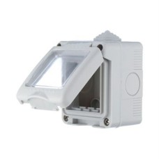 Коробка герметичная 45х45мм IP55, серая, LK45 (855003): Коробка герметичная с прозрачной, силиконовой панелью
