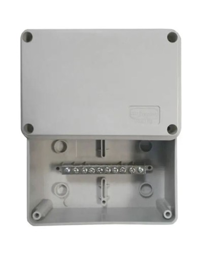 Коробка (КУП) JBS080 85х85х40, 6 вых, IP44 (44006KP): Коробка уравнивания потенциалов (КУП), 6х9мм, 8 зажимов в Кургане