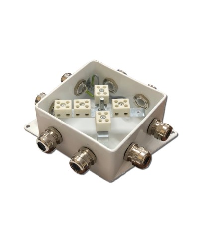КМ-О (10к*6,0)-IP66-120х120, пять вводов: Коробка монтажная огнестойкая в Кургане