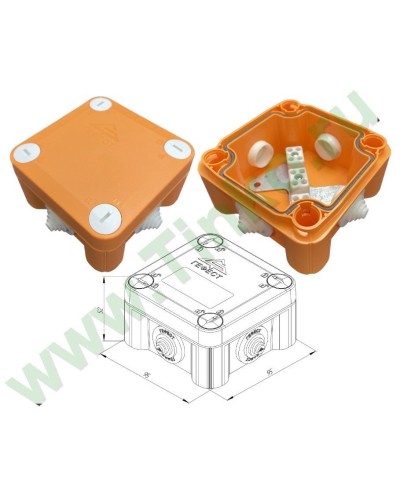 КМ-О-1010(П)(8к)-IP55: Коробка монтажная огнестойкая в Кургане