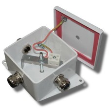 КМ-О (2к*6,0)-IP66-120х120, восемь вводов: Коробка монтажная огнестойкая