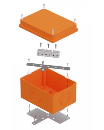 Коробка огнестойкая 150х110х90 E15-E120 для о/п (40-0351-FR1.5-6). Коробка огнестойкая для открытой установки. Промрукав в Кургане